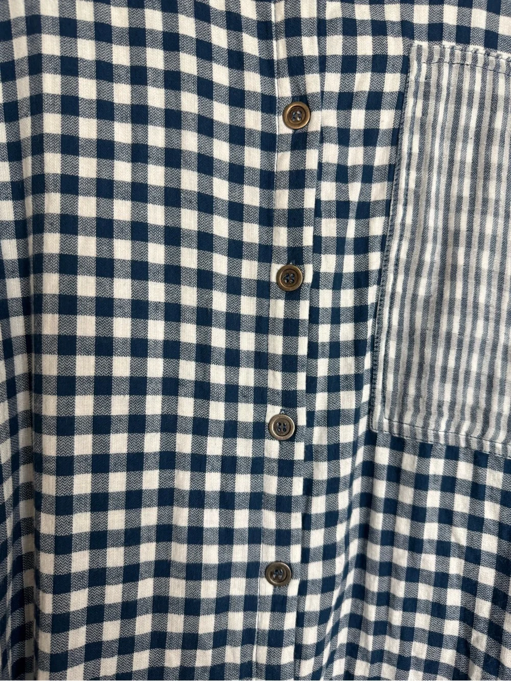 Easel Mixed Pattern Button Down - Picture 4 of 8